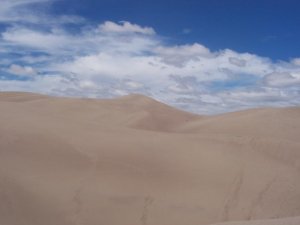 Une autre vue sur les dunes de sable