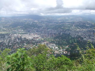 Vue de Caracas dans le Parc de l'Avila